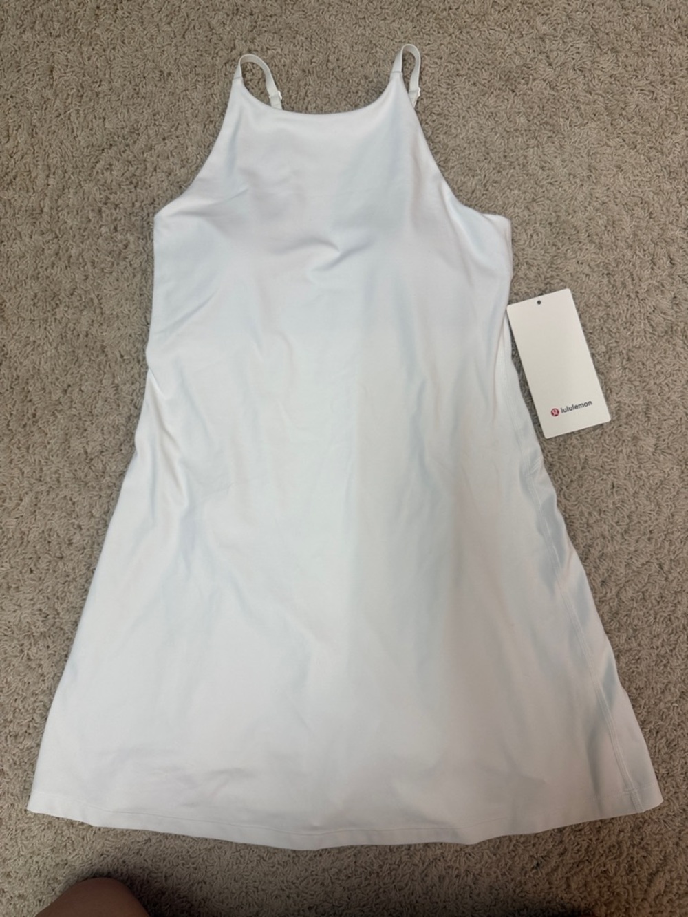 Lululemon White Strappy Tank Dress